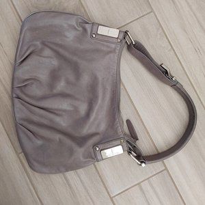 Tosca Blu Gray Leather Hobo Shoulder Handbag.  Size 8x15x3